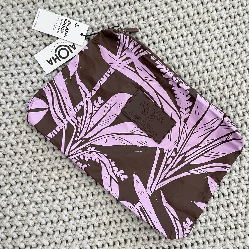 Aloha collection• MID POUCH Ti Leaf Lavende Coconut